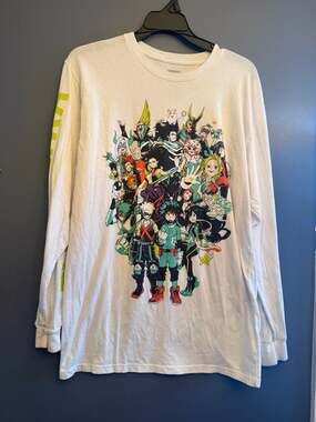 Funimation Mens White Large My Hero Academia